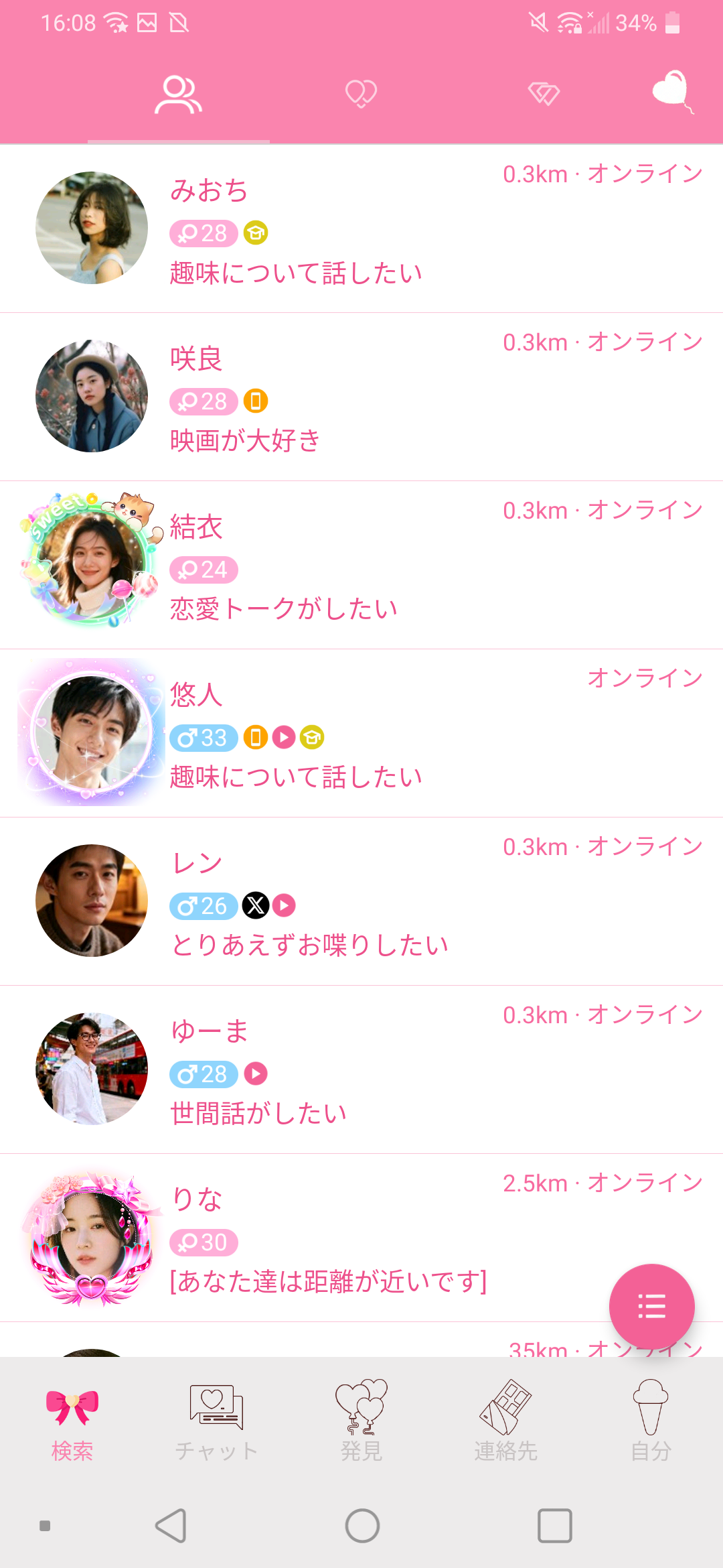 正確な距離、本物のソーシャル
